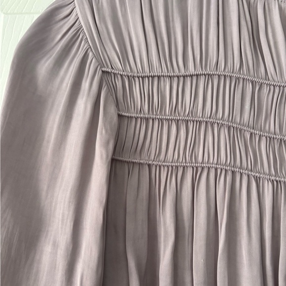 Current Air Women's Sz Small Light Purple Long Sleeve Satin Top Good Condition - Picture 8 of 8